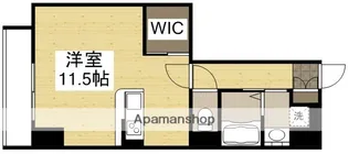 リビンコートSTUDIO富町アネックス【802号室】の間取り