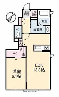 リアンスール【1階】の間取り
