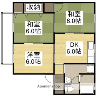 プレジール斎藤B【2階】の間取り
