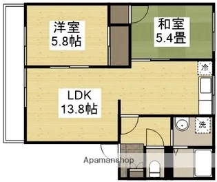 ロイヤルスクエア B【103号室】の間取り