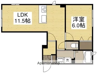 セレッソ浜町C【1階】の間取り