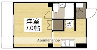 ノーブルハイツ鹿田【5階】の間取り