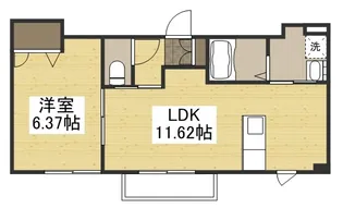 サンライズ渡辺A【2階】の間取り