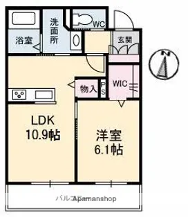 ヴィエント【303号室】の間取り