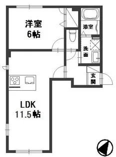 ソラーナ福井【1階】の間取り