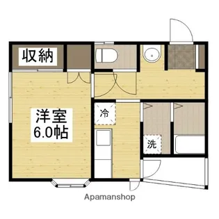 ハイツコスミオン【1階】の間取り