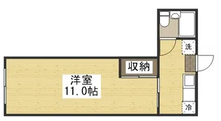 京野コーポ【102号室】の間取り