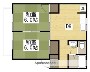 ジュネス神田 A棟【202号室】の間取り