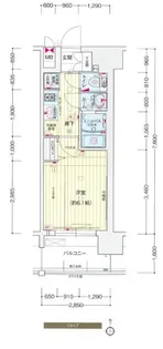 プレサンス岡山駅前【0404号室】の間取り