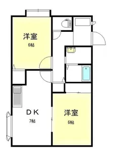 ペガサス【201号室号室】の間取り