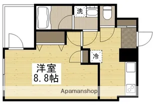 THE MODERN 奉還町【8階】の間取り