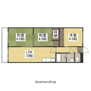 グランコート21【4階】の間取り