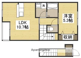 カーム八幡【2階】の間取り