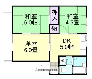 コーポ岸本A棟【201号室】の間取り