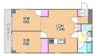 オノ・フラッツ【3階】の間取り