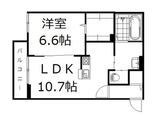チッタ・デ・雄嶋【201号室号室】の間取り