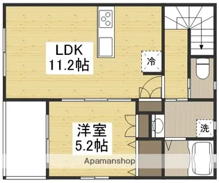 RE−LIFE沖【202号室】の間取り
