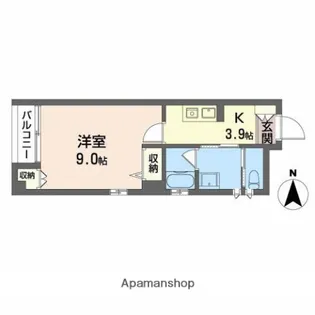 クローバーハウス【3階】の間取り