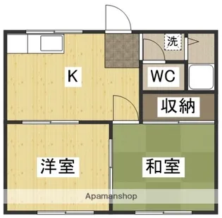 さつきコーポ【203号室】の間取り