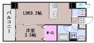 スカイガーデン春日町【6階】の間取り