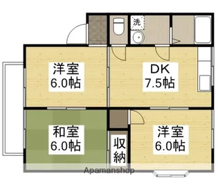 ジュネス(米倉)【2階】の間取り