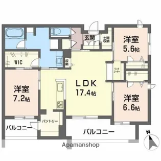 リュミエール【2階】の間取り