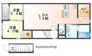 シャガールA【2階】の間取り