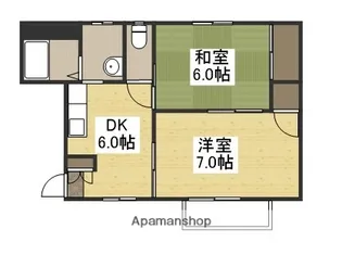 メゾンナンバ【202号室】の間取り