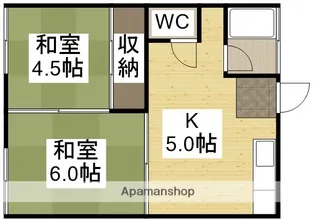 伸和コーポ 2号【13号室】の間取り