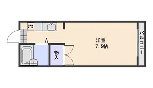 竹田レジデンスB【3階】の間取り