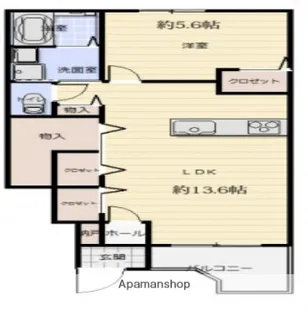 サンシャイン羽島A【1階】の間取り