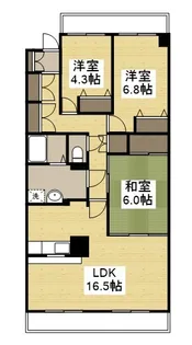 グリーンコート日吉【2階】の間取り