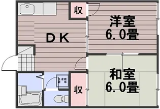 フェリス芳田A棟【203号室】の間取り