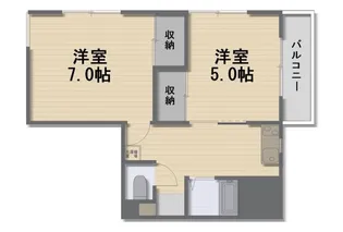 ラジール伊島【3階】の間取り