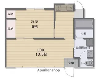 岡山県倉敷市笹沖【一戸建】の間取り