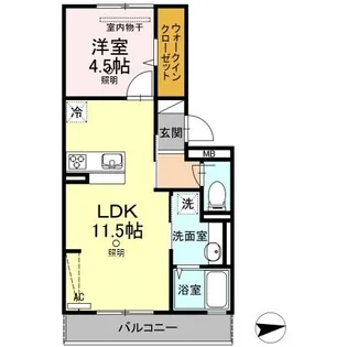 メゾン モナミ【2階】の間取り