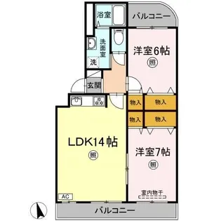 アステール【2階】の間取り