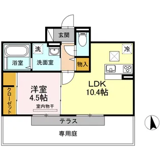 レグルス アルファ【1階】の間取り