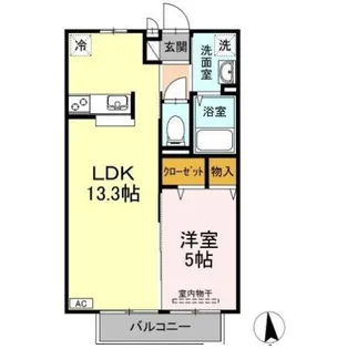 くりーん・らいふ【2階】の間取り