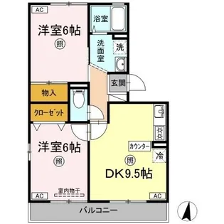 カトルセゾン【1階】の間取り