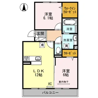 JADE A棟【3階】の間取り