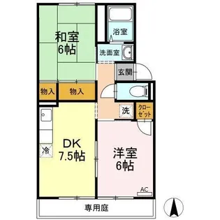 プリオールエフ A棟【1階】の間取り