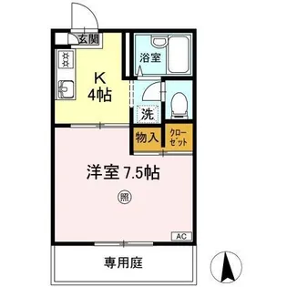 レジデ アイ B棟【1階】の間取り