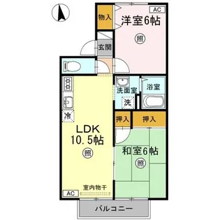 セレーノ岡本 A棟【2階】の間取り