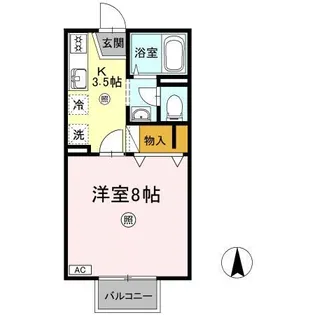 メゾンたちばな B棟【2階】の間取り