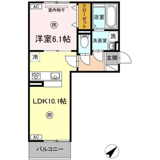 ヴィクトワール【3階】の間取り