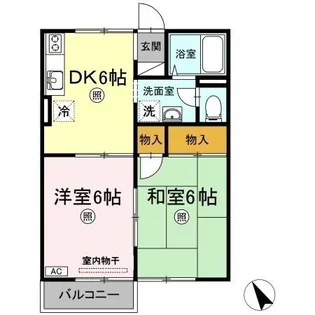 カームナガセ【2階】の間取り