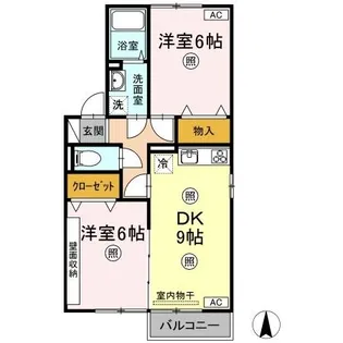 メゾン・ド・セジュール B棟【2階】の間取り