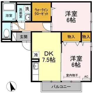 ミルキーウェイ【2階】の間取り