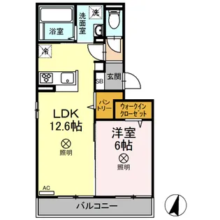 ティーグル【2階】の間取り